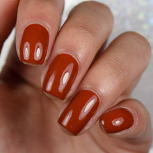Load image into Gallery viewer, Lake Superior Agate ~Β Nail Polish Rust Red-Brown Creme Vegan