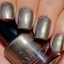 Load image into Gallery viewer, Petoskey Stone ~ Holo Taupe Vegan Nail Polish Eco Michigan