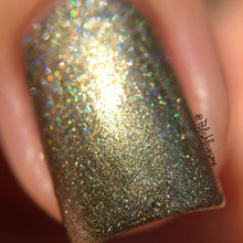 Load image into Gallery viewer, Petoskey Stone ~ Holo Taupe Vegan Nail Polish Eco Michigan