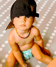 Load image into Gallery viewer, Rainbow Amber Baby Teething Necklace