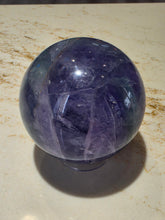 Load image into Gallery viewer, Fluorite Sphere 3.25"