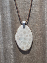 Load image into Gallery viewer, Freeform Petoskey Stone Necklace (Large)