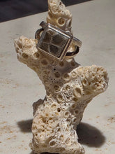 Load image into Gallery viewer, Ring Petoskey Stone Sterling Silver Square
