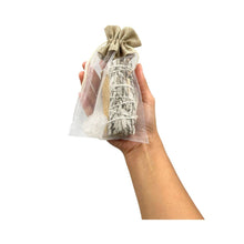 Load image into Gallery viewer, Cleansing Sage Bundle - Clear Quartz