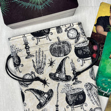 Load image into Gallery viewer, Witchy Halloween Tarot Card Bag