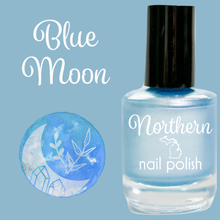 Load image into Gallery viewer, Blue Moon ~ Nail Polish pastel blue Toxin Free Vegan Beauty