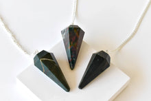 Load image into Gallery viewer, Natural Bloodstone Pendulum
