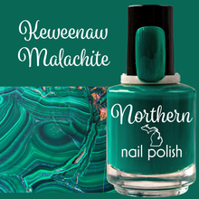 Load image into Gallery viewer, Keweenaw Malachite ~ Nail Polish Vegan Toxin-Free Cruelty Free