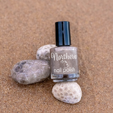 Load image into Gallery viewer, Petoskey Stone ~ Holo Taupe Vegan Nail Polish Eco Michigan