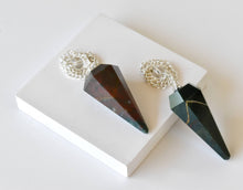 Load image into Gallery viewer, Natural Bloodstone Pendulum