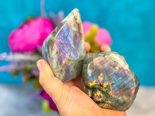 Load image into Gallery viewer, Purple Labradorite Crystal Freeform, Rainbow Labradorite: 250-299 gram