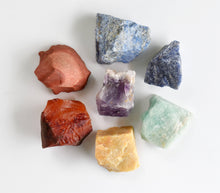 Load image into Gallery viewer, 7 Chakra Rough Stone Crystal Sets