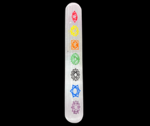 Load image into Gallery viewer, Selenite Color Chakra Wand
