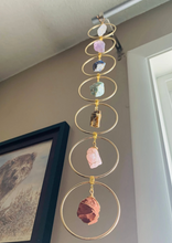 Load image into Gallery viewer, Raw Gemstone Sun Catcher Gold