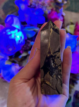 Load image into Gallery viewer, Volcano Agate Obelisk/Towers, UV Fluorescent: 75-99 Grams