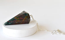 Load image into Gallery viewer, Natural Bloodstone Pendulum