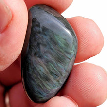 Load image into Gallery viewer, Mexican Velvet Obsidian Tumbled Polished Pocket Stone-2 " (one stone)