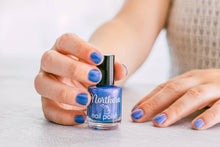 Load image into Gallery viewer, Beach Glass ~ Nail Polish Shimmer Blue Toxin Free Vegan