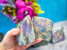 Load image into Gallery viewer, Purple Labradorite Crystal Freeform, Rainbow Labradorite: 250-299 gram