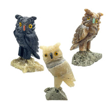 Load image into Gallery viewer, Calcite Owl On Base