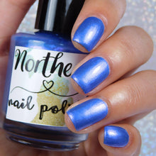 Load image into Gallery viewer, Beach Glass ~ Nail Polish Shimmer Blue Toxin Free Vegan