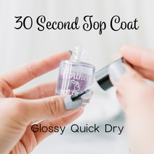 Load image into Gallery viewer, 30 Second Top Coat ~ Nail Polish Quick Dry Glossy Top Coat