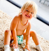 Load image into Gallery viewer, Rainbow Amber Baby Teething Necklace
