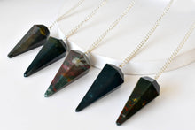 Load image into Gallery viewer, Natural Bloodstone Pendulum
