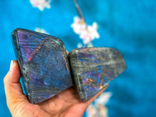 Load image into Gallery viewer, Purple Labradorite Crystal Freeform, Rainbow Labradorite: 250-299 gram
