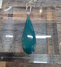 Load image into Gallery viewer, Leland Blue Stone Necklace-Teardrop-Large
