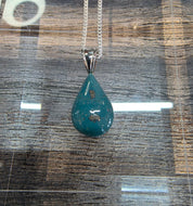 Leland Blue Stone Necklace-Teardrop-Medium