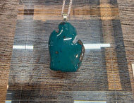 Leland Blue Stone Necklace-Michigan Shaped-Large
