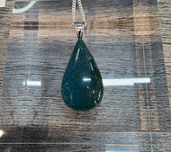 Leland Blue Stone Necklace-Teardrop-Large
