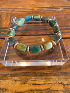 Bracelet-Green India Agate Copper
