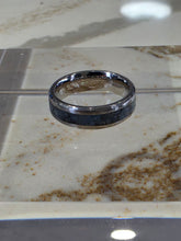 Load image into Gallery viewer, Ring-Leland Blue Inlaid Stainless Steel Band Size 8
