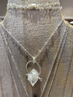 Framed Herkimer Diamond Necklace