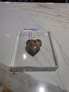 Petoskey Stone Necklace - Heart - Large