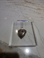 Petoskey Stone Necklace - Heart - Medium