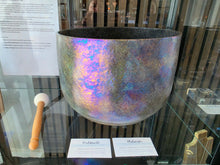 Load image into Gallery viewer, Singing Bowl-Moldavite Platinum 12 w Case
