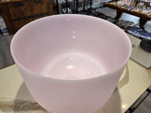 Load image into Gallery viewer, Singing Bowl-14" (F) (Earth Star) Rose Quartz Infused with Padded Case
