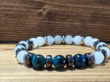 Load image into Gallery viewer, Fung Shui Bracelet-Quartz and Blue Tigers Eye
