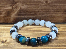 Load image into Gallery viewer, Fung Shui Bracelet-Quartz and Blue Tigers Eye
