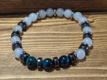 Load image into Gallery viewer, Fung Shui Bracelet-Quartz and Blue Tigers Eye
