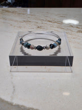 Load image into Gallery viewer, Memory Wire Mixed Michigan Stone Bracelet
