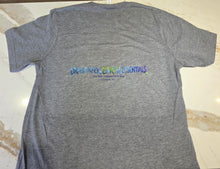 Load image into Gallery viewer, T-shirt Gray Dragonfly Earth Logo
