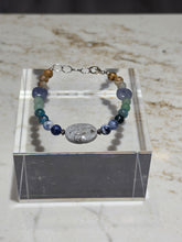 Load image into Gallery viewer, Leland Blue and Mixed Michigan Stone Bracelet with Clasp
