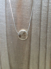 Load image into Gallery viewer, Reversible Petoskey Stone and Leland Blue Pendant Encased on Chain
