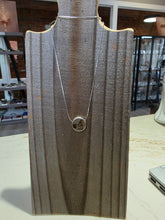 Load image into Gallery viewer, Reversible Petoskey Stone and Leland Blue Pendant Encased on Chain
