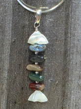 Load image into Gallery viewer, Michigan Stones Fish Pendant on Chain
