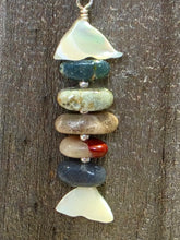 Load image into Gallery viewer, Michigan Stones Fish Pendant on Chain
